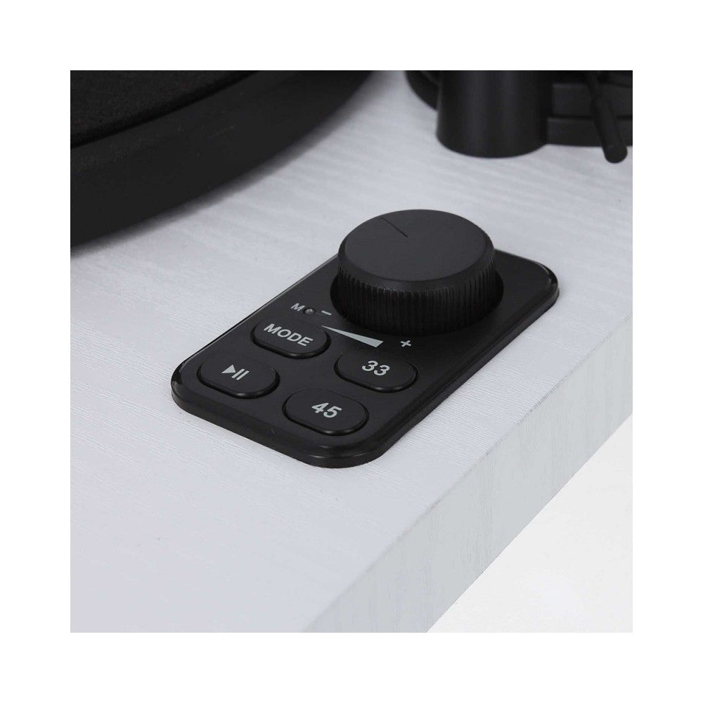 Altavoces de alta fidelidad Enova + tocadiscos de alta fidelidad USB/Bluetooth con Ortofon OM 5E - acabado blanco