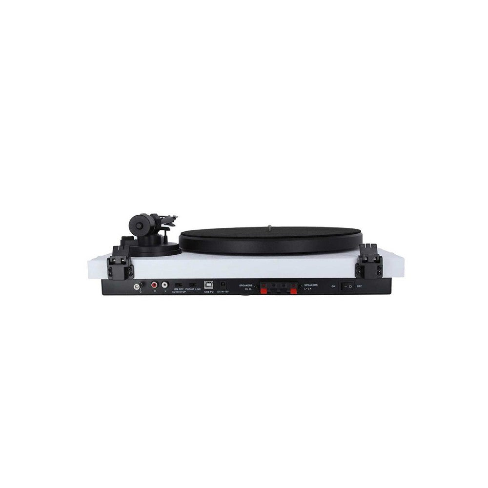 Altavoces de alta fidelidad Enova + tocadiscos de alta fidelidad USB/Bluetooth con Ortofon OM 5E - acabado blanco