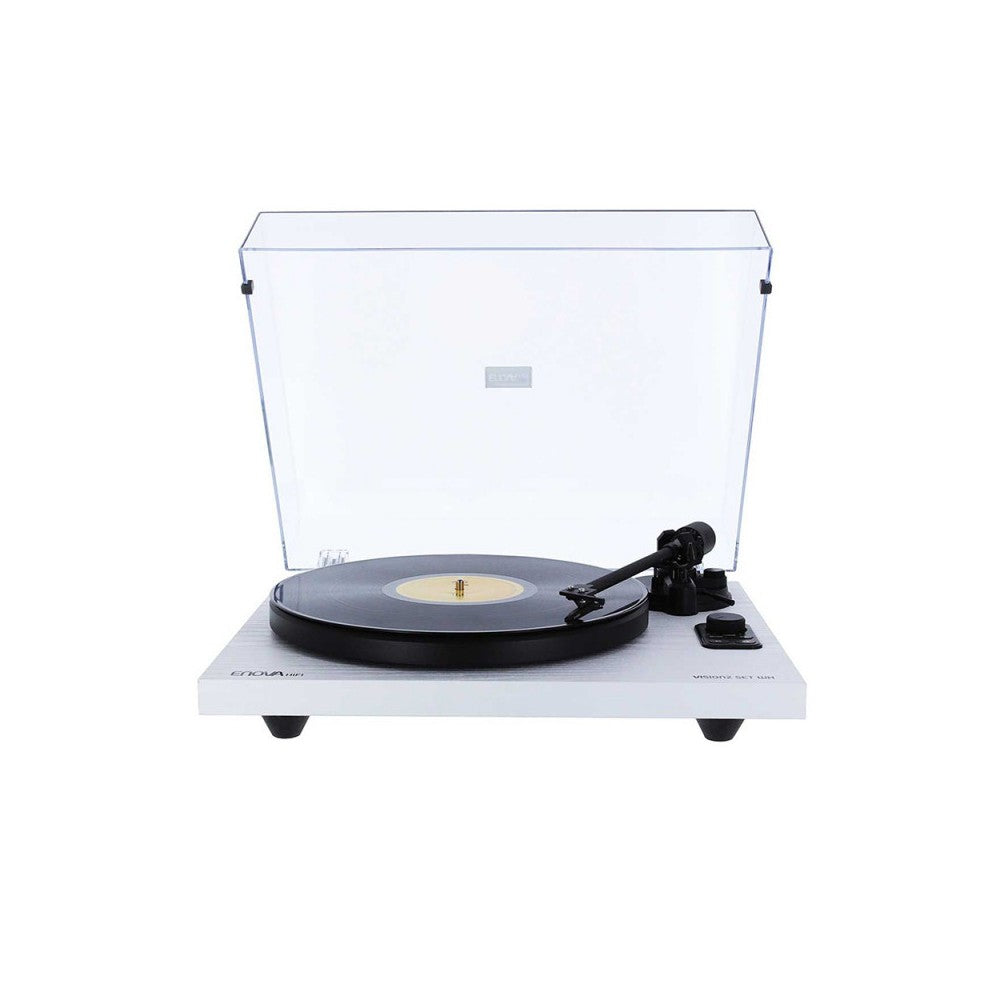 Altavoces de alta fidelidad Enova + tocadiscos de alta fidelidad USB/Bluetooth con Ortofon OM 5E - acabado blanco
