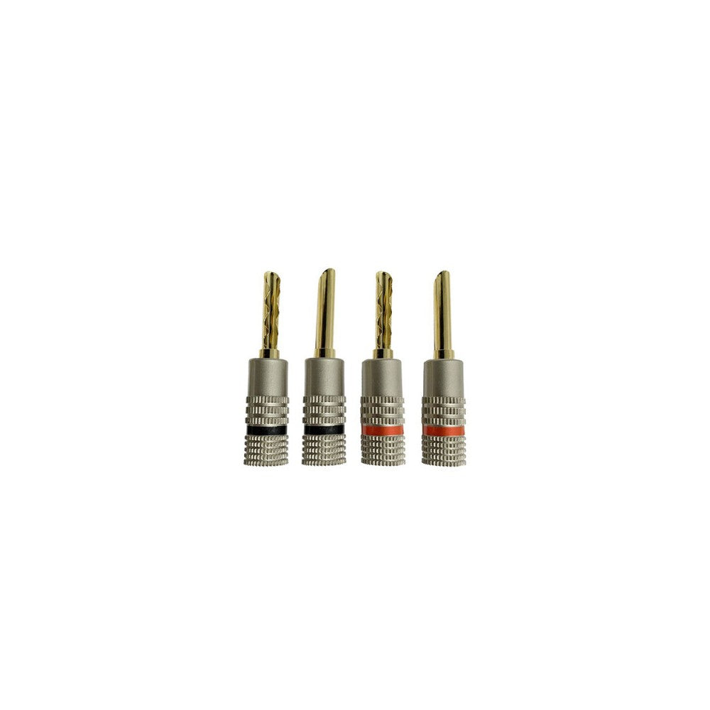 Conectores banana metálicos Enova Hifi, paquete de 4