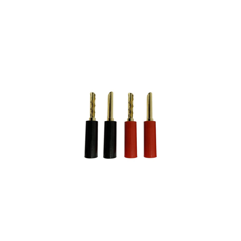 Enova Hifi Metal and plastic banana plugs, 4-pack