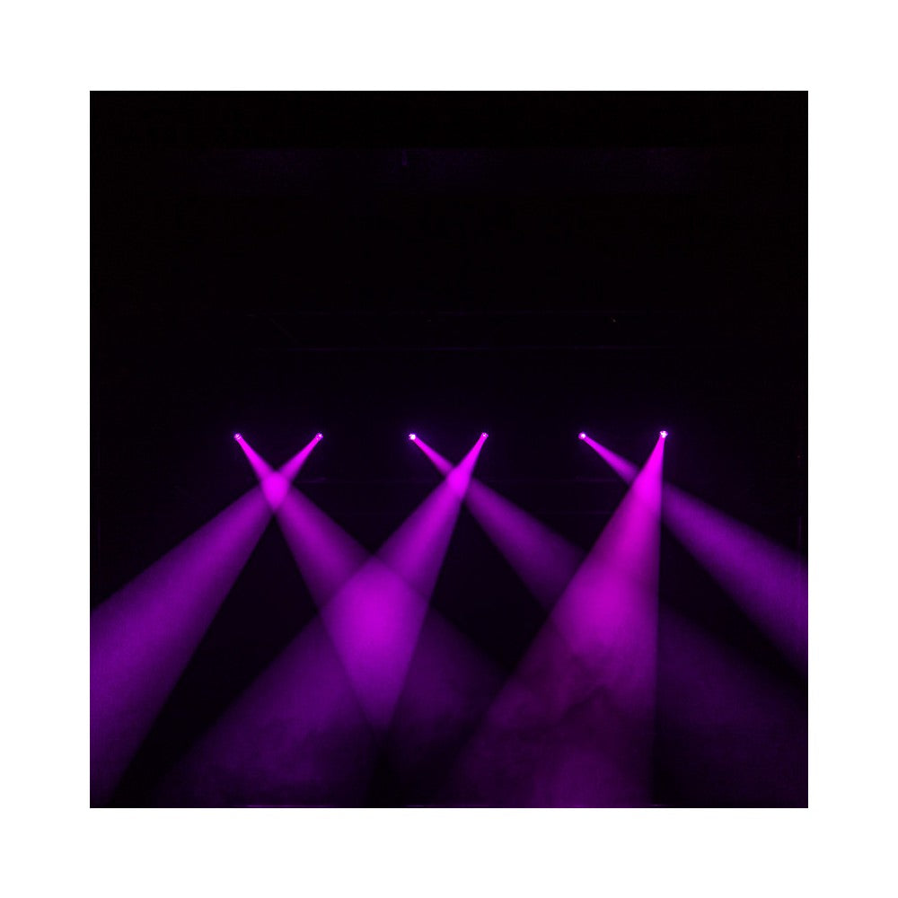 Evolite 60 W cabeza móvil LED con haz que también puede funcionar con batería integrada, DMX inalámbrico y control remoto