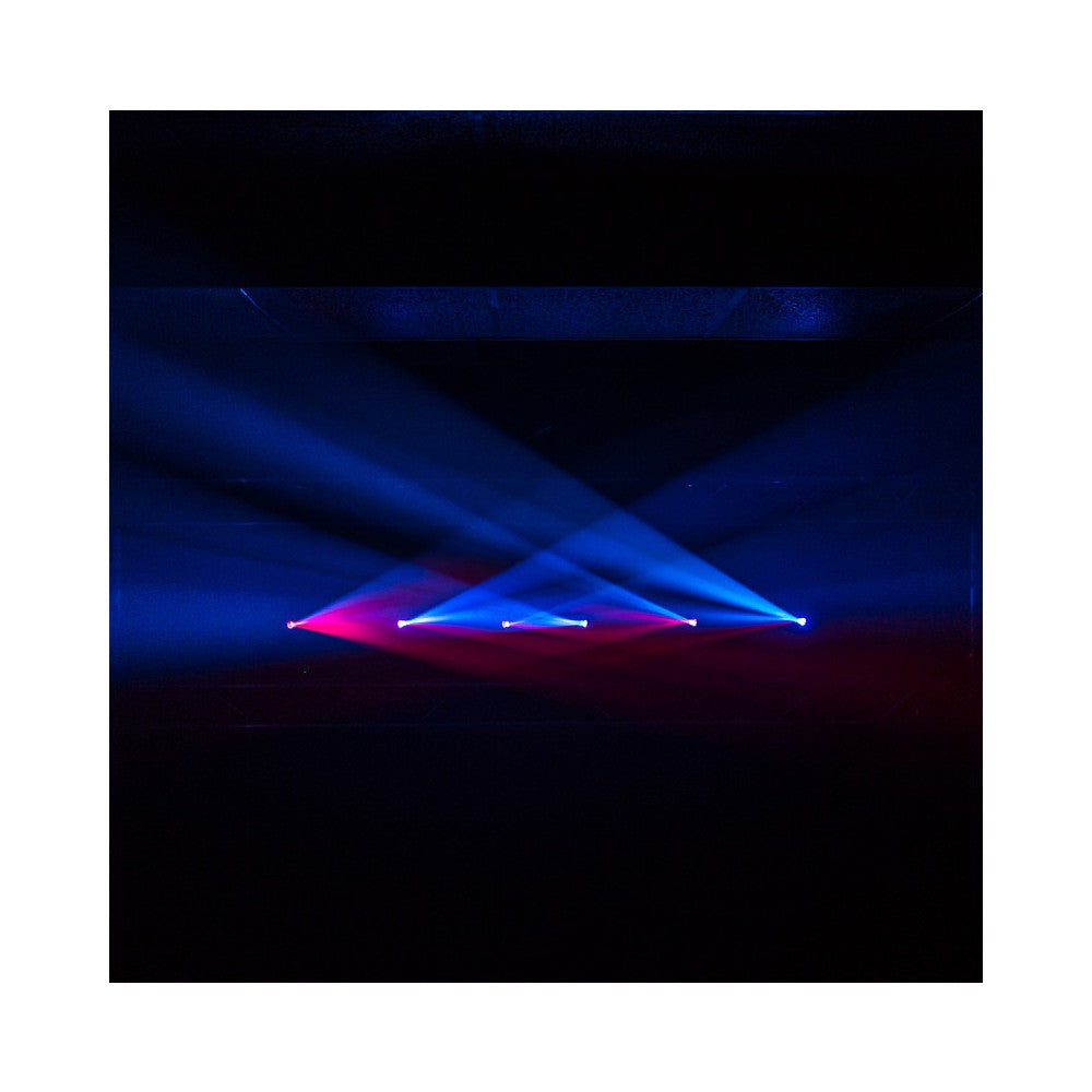Evolite 60 W cabeza móvil LED con haz que también puede funcionar con batería integrada, DMX inalámbrico y control remoto