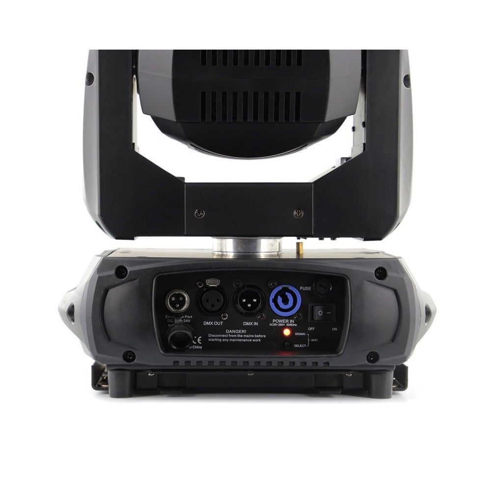 Evolite 60 W cabeza móvil LED con haz que también puede funcionar con batería integrada, DMX inalámbrico y control remoto