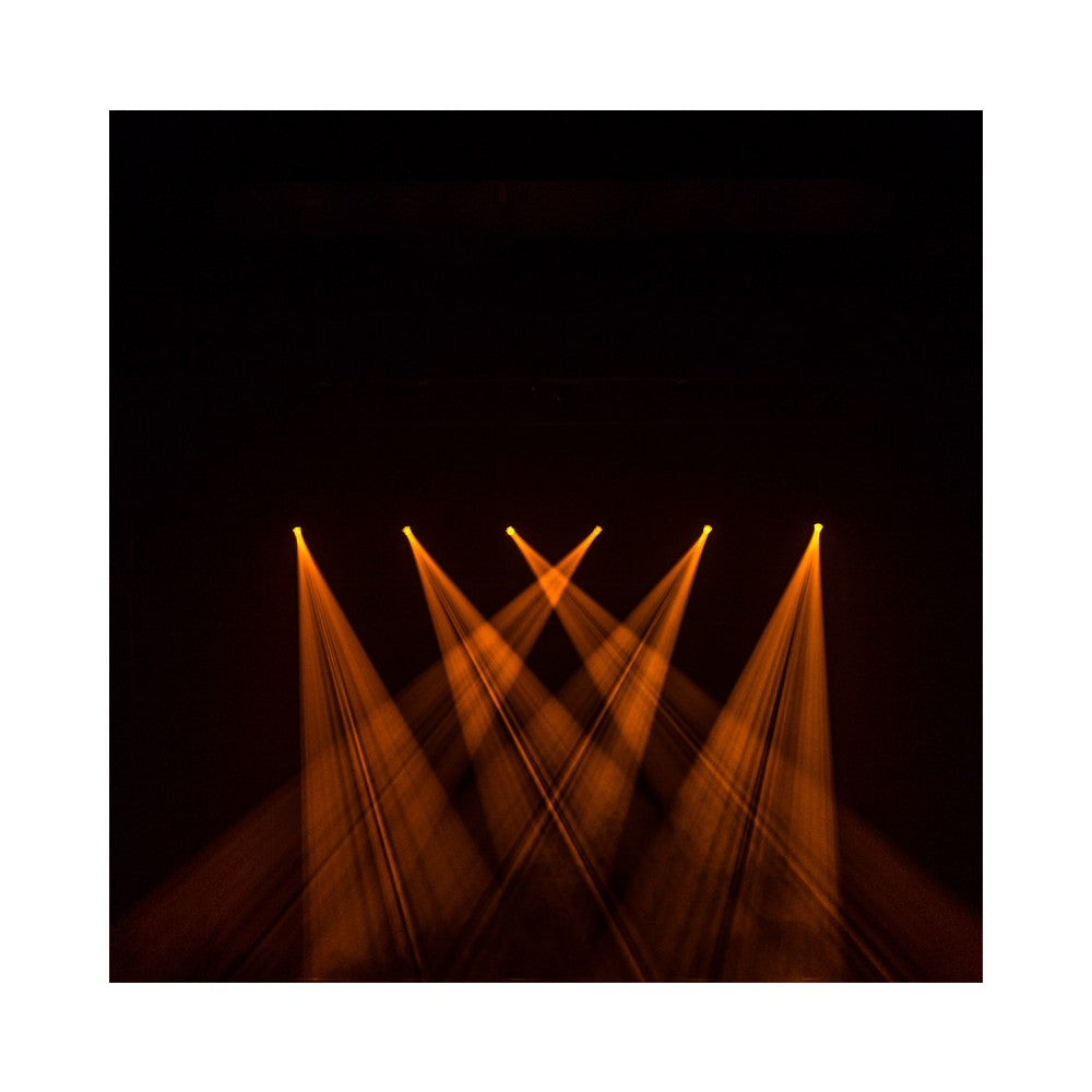 Evolite 60 W cabeza móvil LED con haz que también puede funcionar con batería integrada, DMX inalámbrico y control remoto