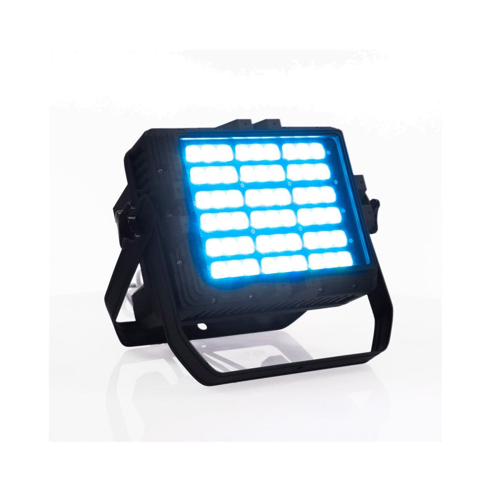 Evolite 54 x 5 W RGB LED architectural projector with revolutionary reflector system, IP 65