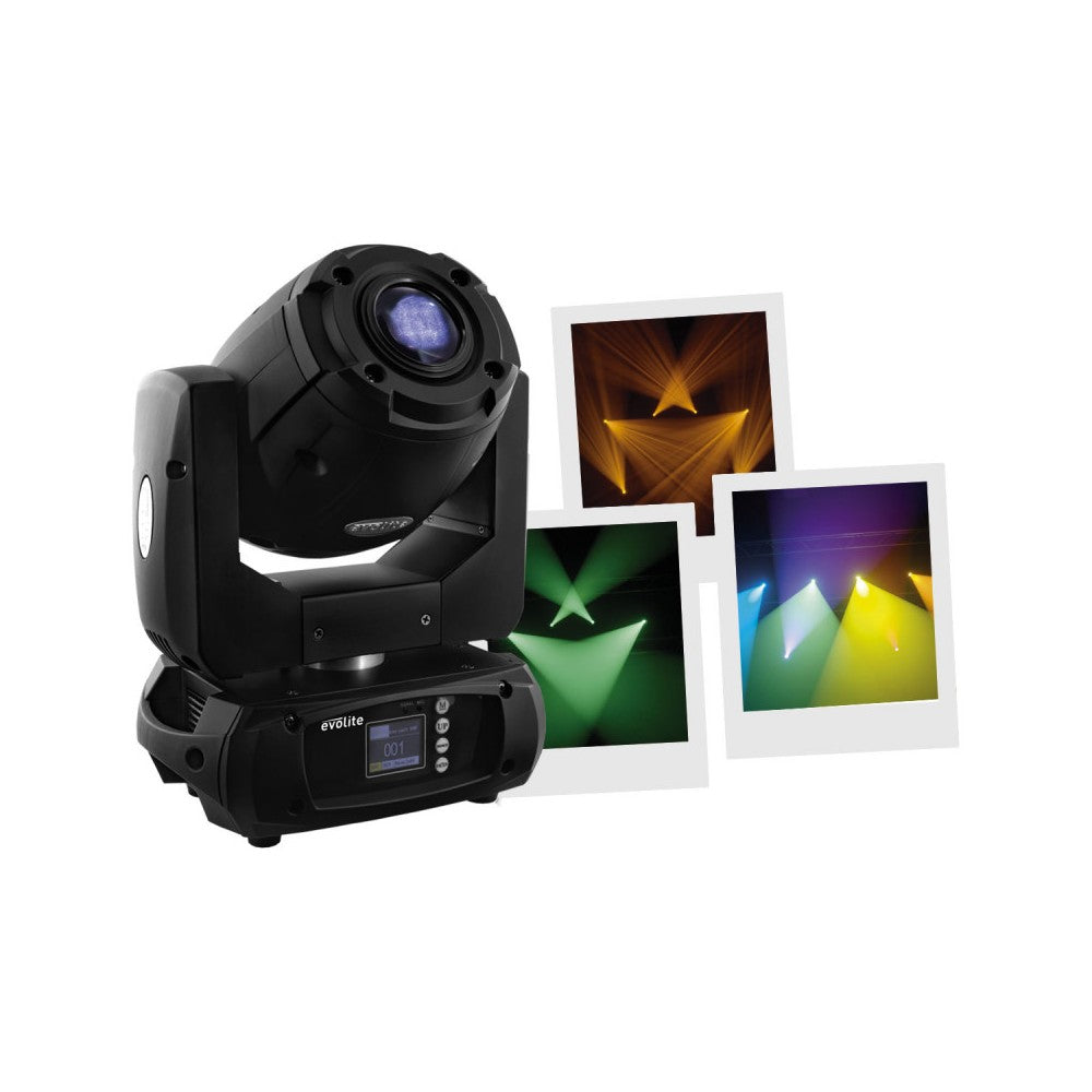 Evolite 120W LED spot moving head DMX controllable
