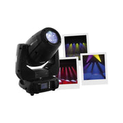 Evolite 250 W LED spot zoom moving head controllable in DMX