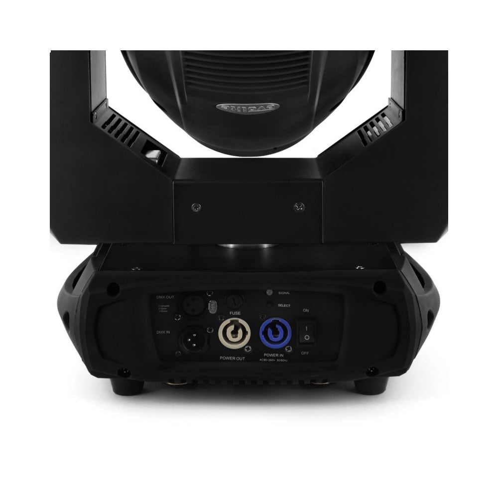 Evolite 250 W LED spot zoom moving head controllable in DMX