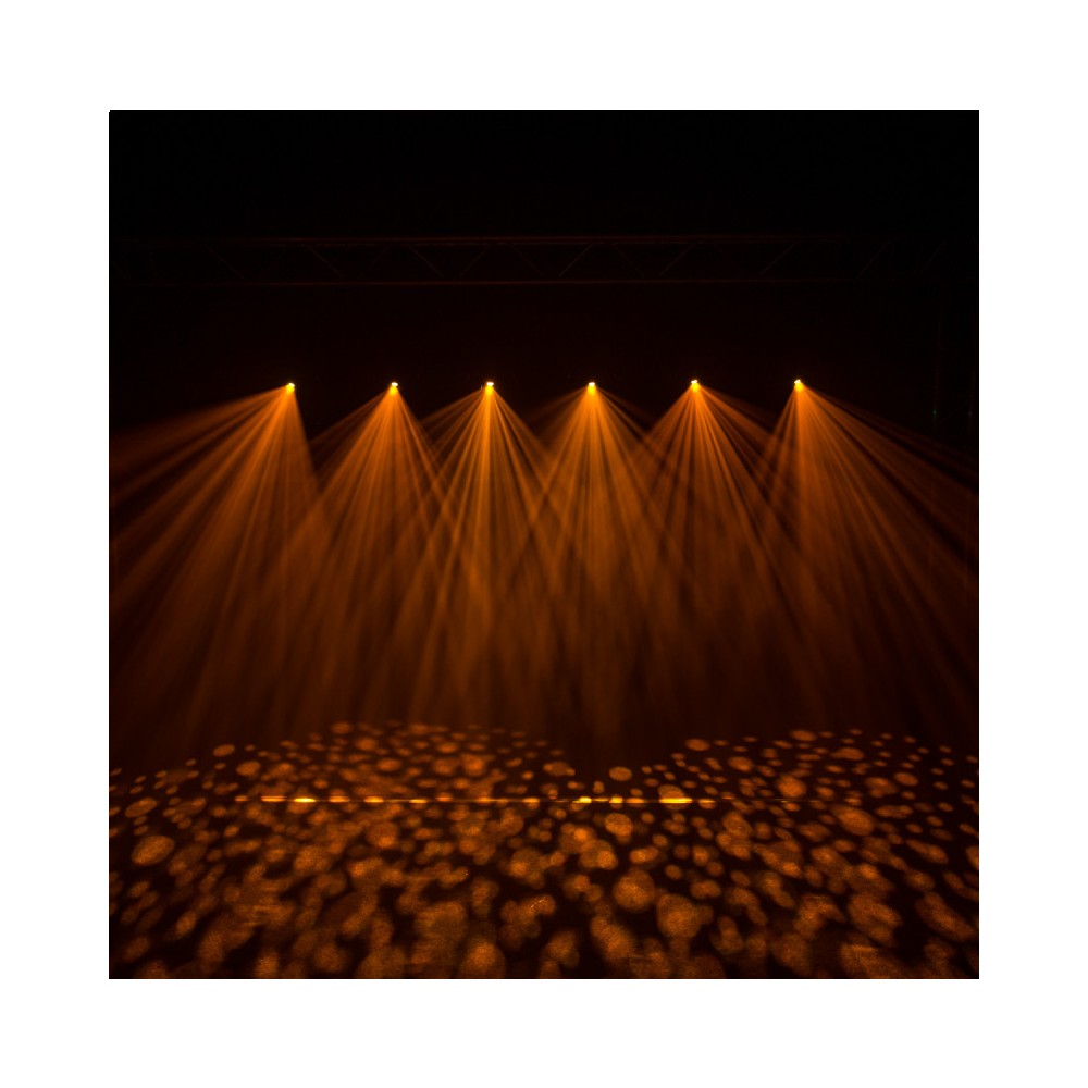 Evolite 250 W LED spot zoom moving head controllable in DMX