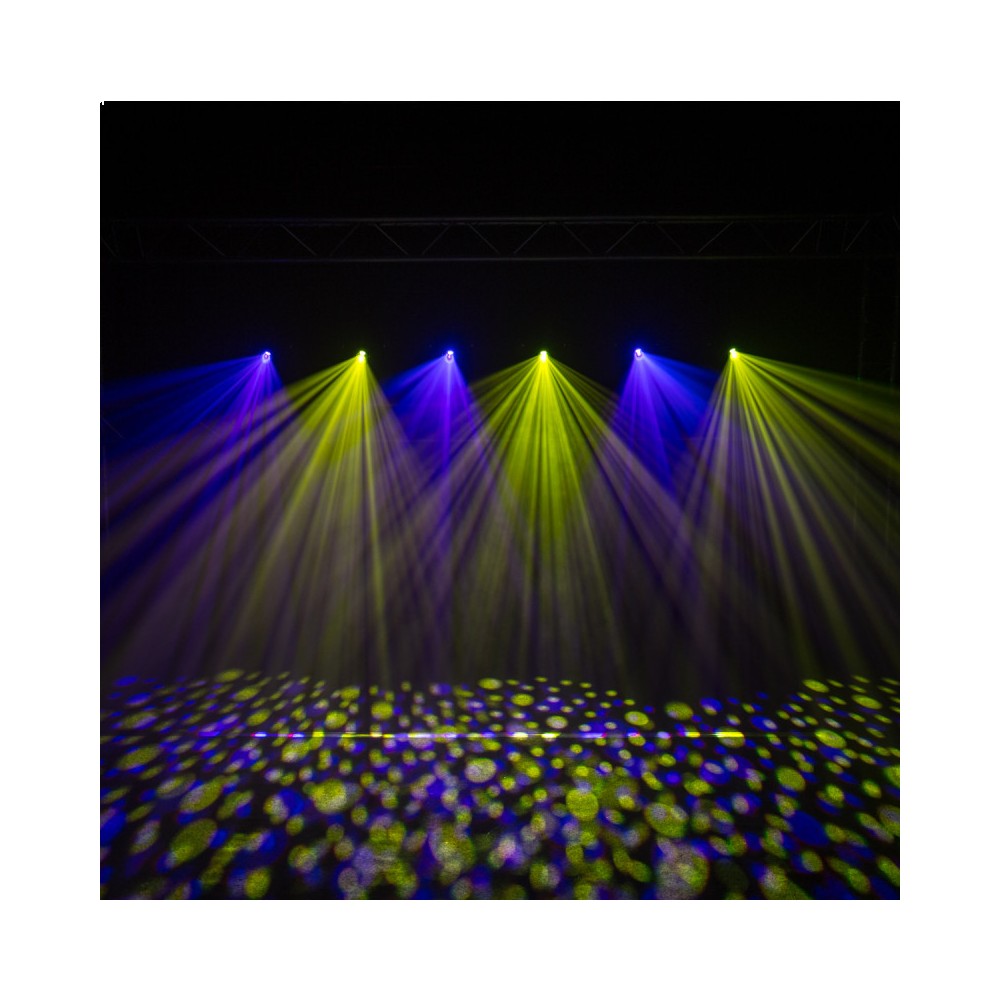Evolite 250 W LED spot zoom moving head controllable in DMX