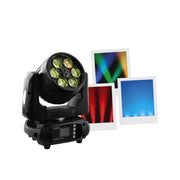 Evolite 6 x 10 W RGBW Quad LEDs wash moving head with zoom