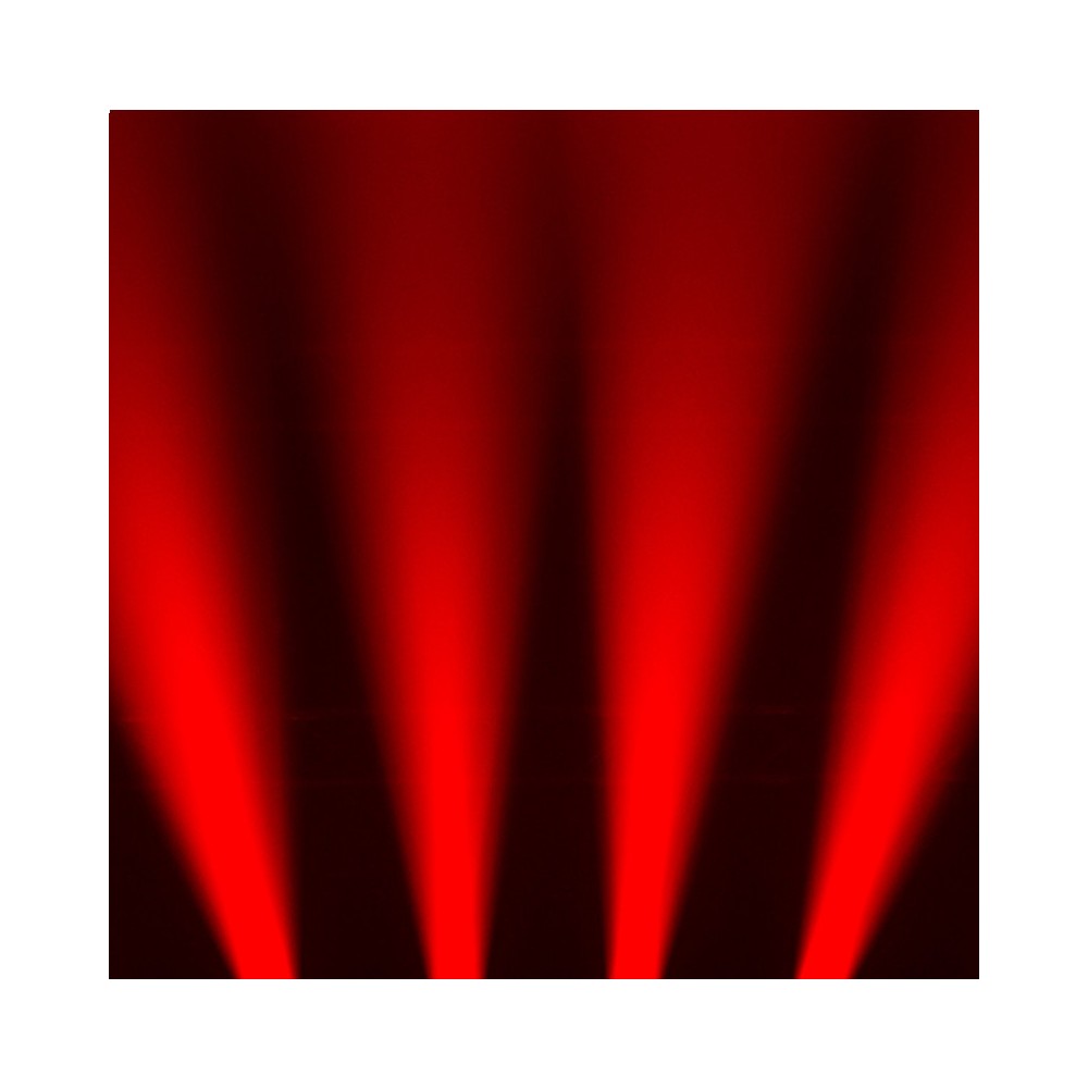 Evolite 6 x 10 W RGBW Quad LEDs, cabezal móvil wash con zoom