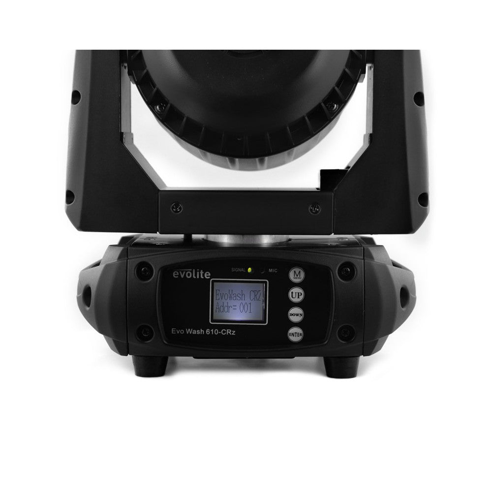 Evolite 6 x 10 W RGBW Quad LEDs, cabezal móvil wash con zoom