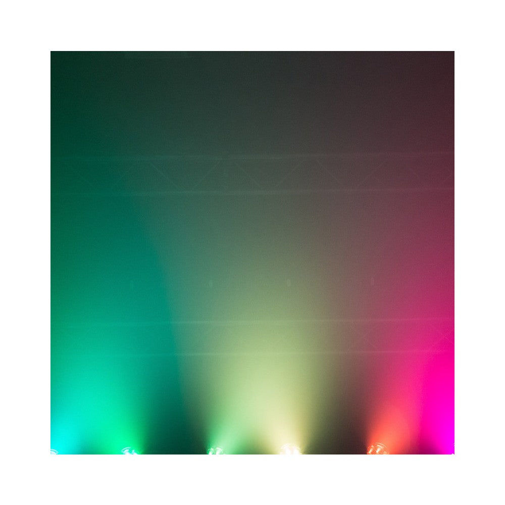Evolite 6 x 10 W RGBW Quad LEDs, cabezal móvil wash con zoom