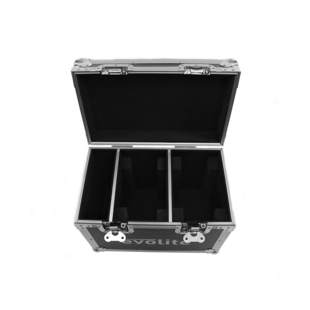 Flight case 2 en 1 Evolite para cabezas móviles Evo Wash 610-CRz, 2 ranuras