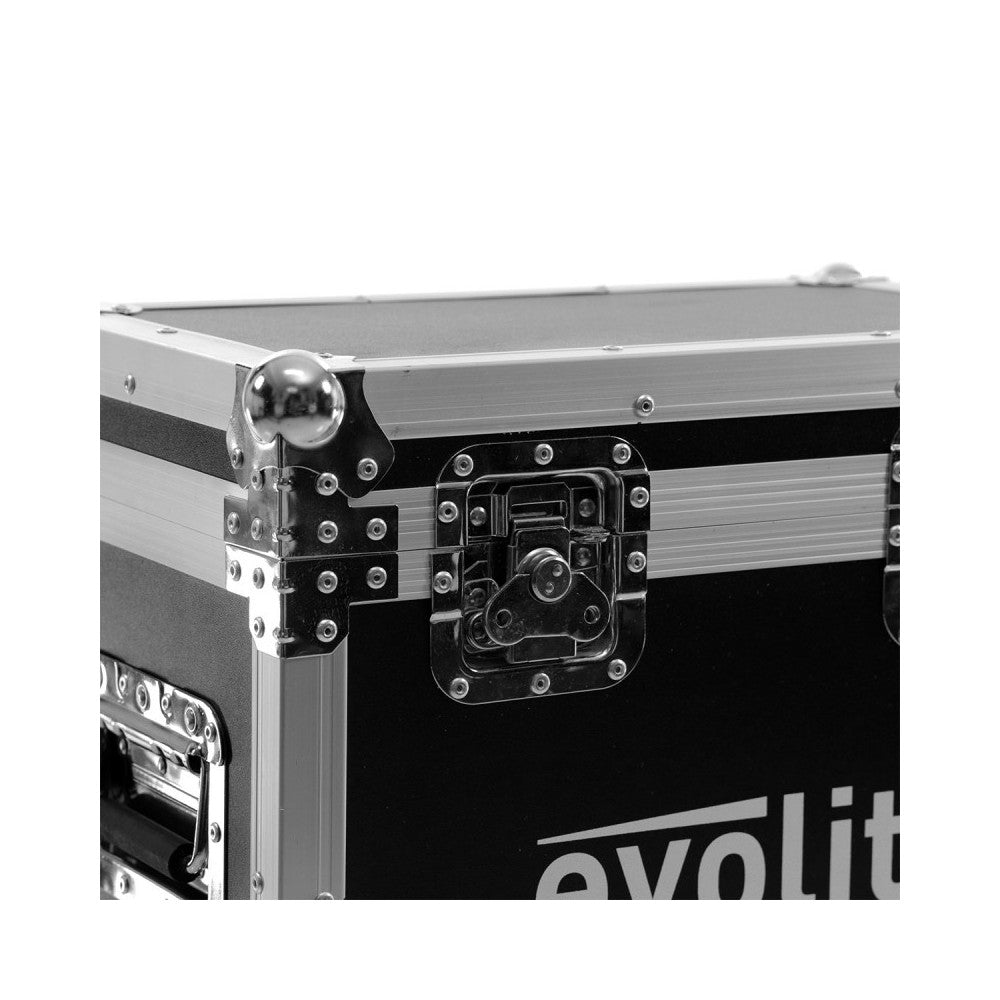 Flight case 2 en 1 Evolite para cabezas móviles Evo Wash 610-CRz, 2 ranuras