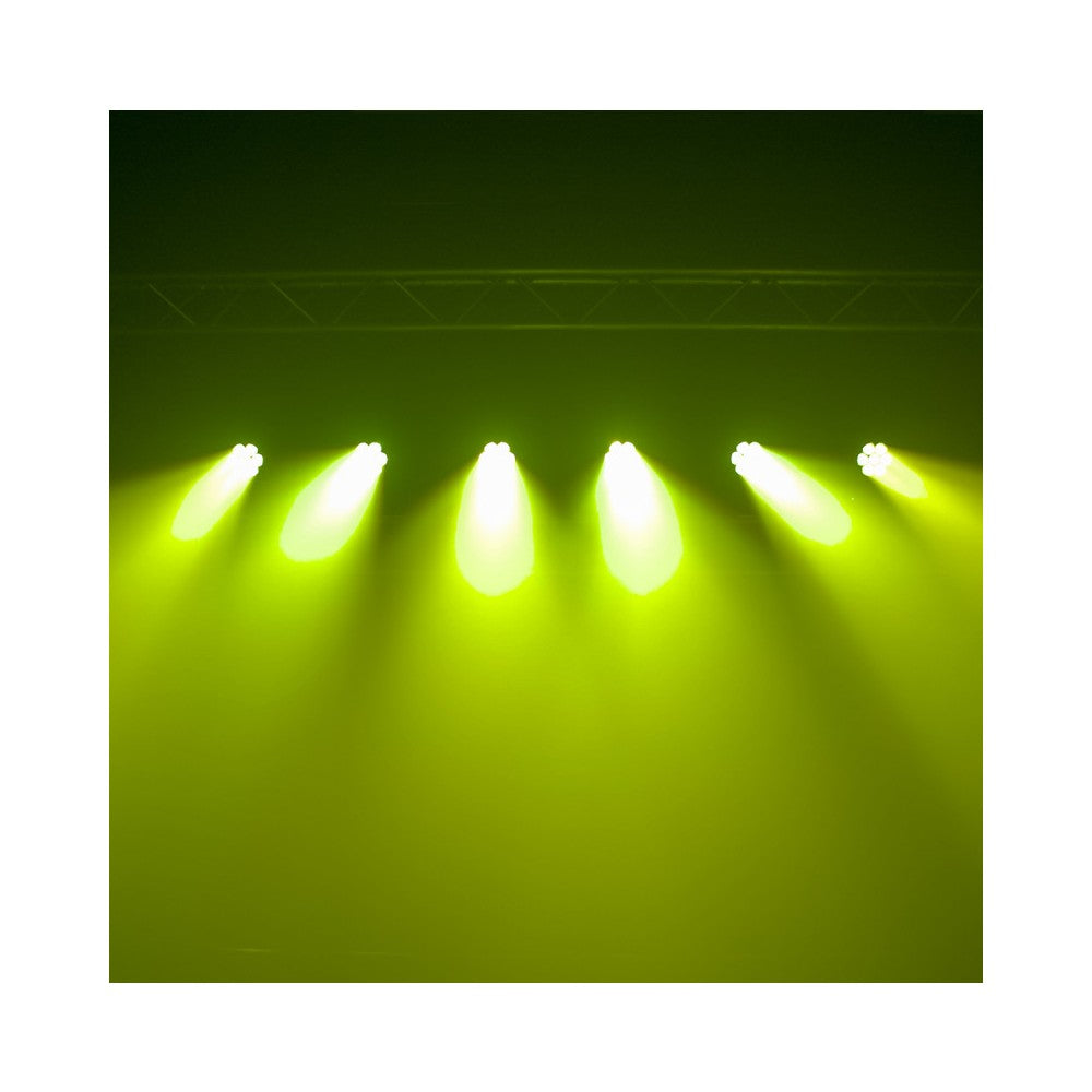 Evolite 7 x 30 W wash moving head with zoom, DMX controllable