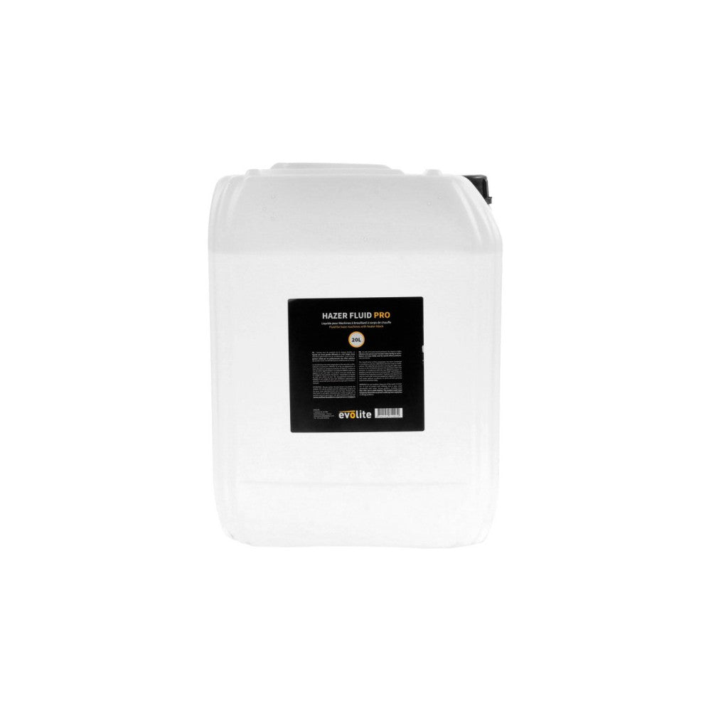 Evolite 20 L tank of Hazer Fluid PRO white fog liquid
