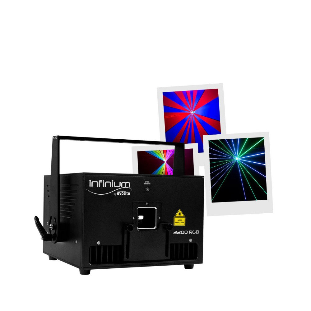 Evolite 2,2 W professional high-quality RGB Laser, analog modulation