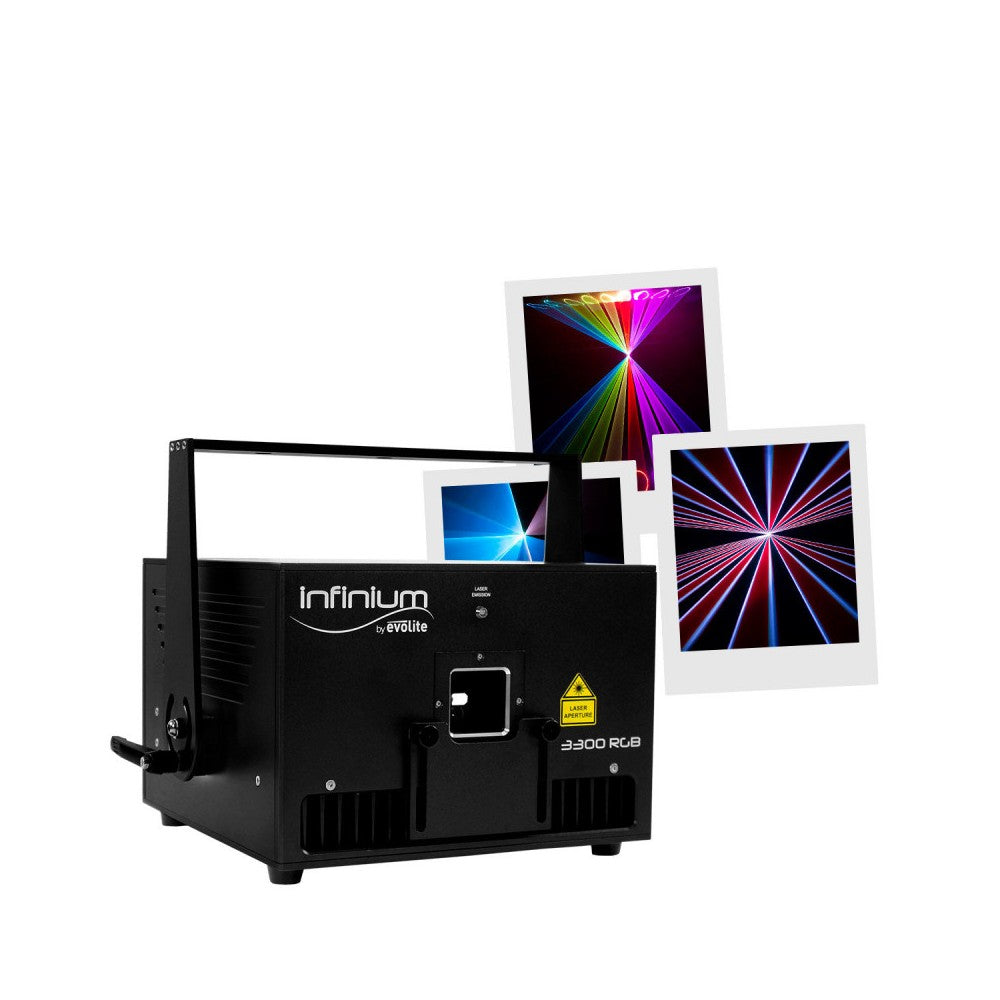 Evolite 3,3 W professional high-quality RGB Laser, analog modulation