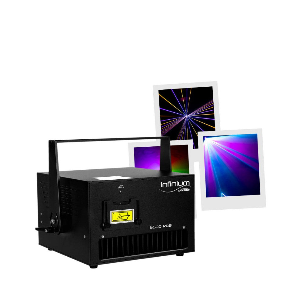 Evolite 6,6 W professional high-end RGB Laser, Pure Diode, analog modulation