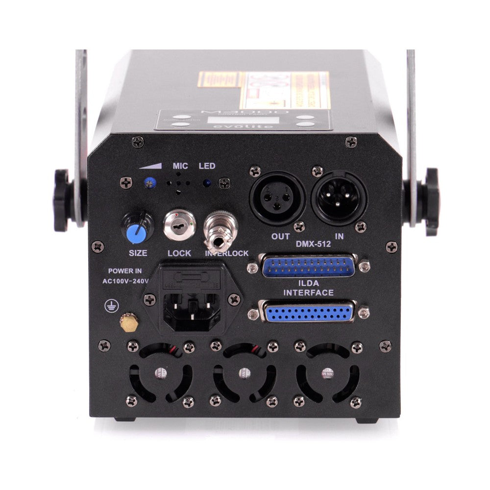 Láser RGB profesional ultracompacto Evolite 2 W, modulación analógica