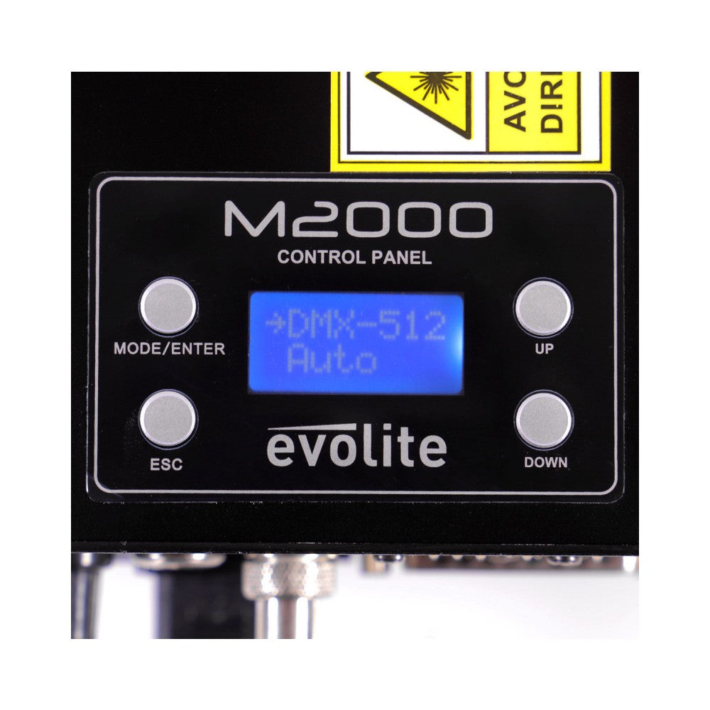 Láser RGB profesional ultracompacto Evolite 2 W, modulación analógica
