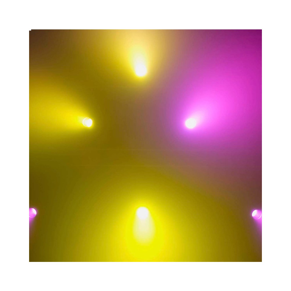 Evolite Professional moving head equipped with an Osram 230 W short arc lamp, motorized zoom