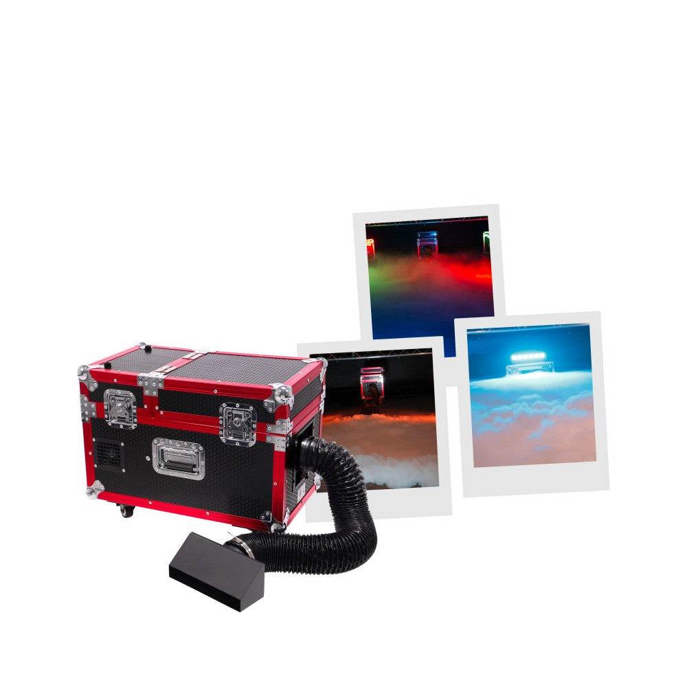 Evolite Professional heavy fog machine delivered in flight case, 2000 W
