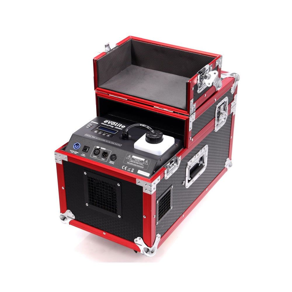 Evolite HeavyFog 2000c Máquina de Humo Bajo con Flight Case
