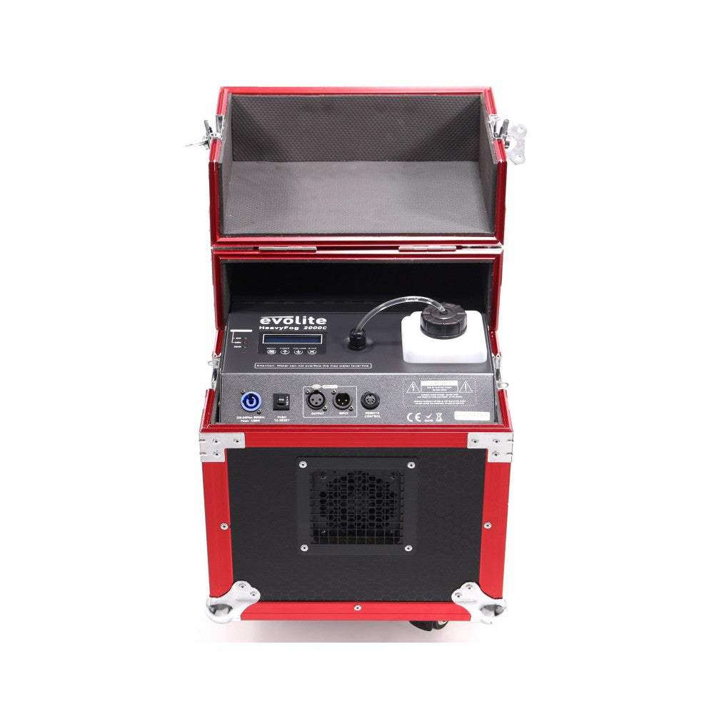 Evolite HeavyFog 2000c Máquina de Humo Bajo con Flight Case