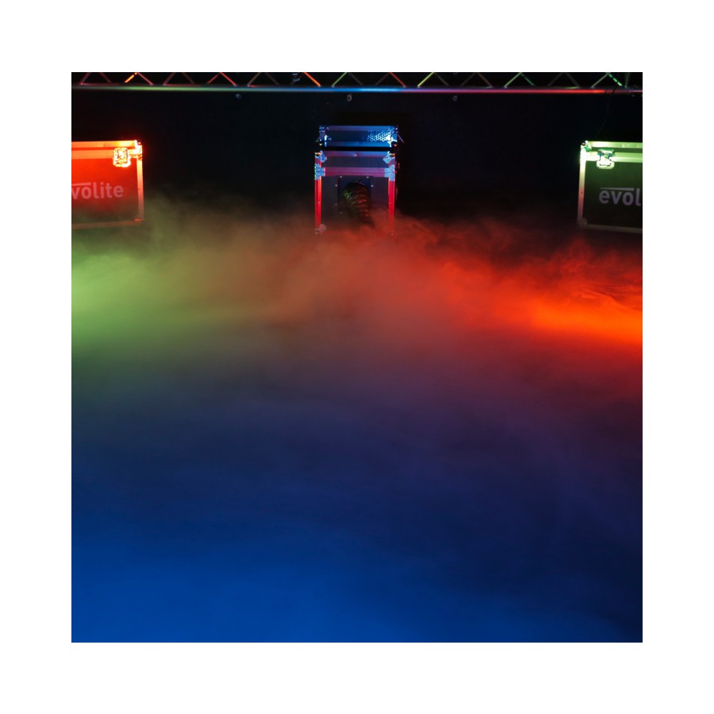 Evolite HeavyFog 2000c Máquina de Humo Bajo con Flight Case