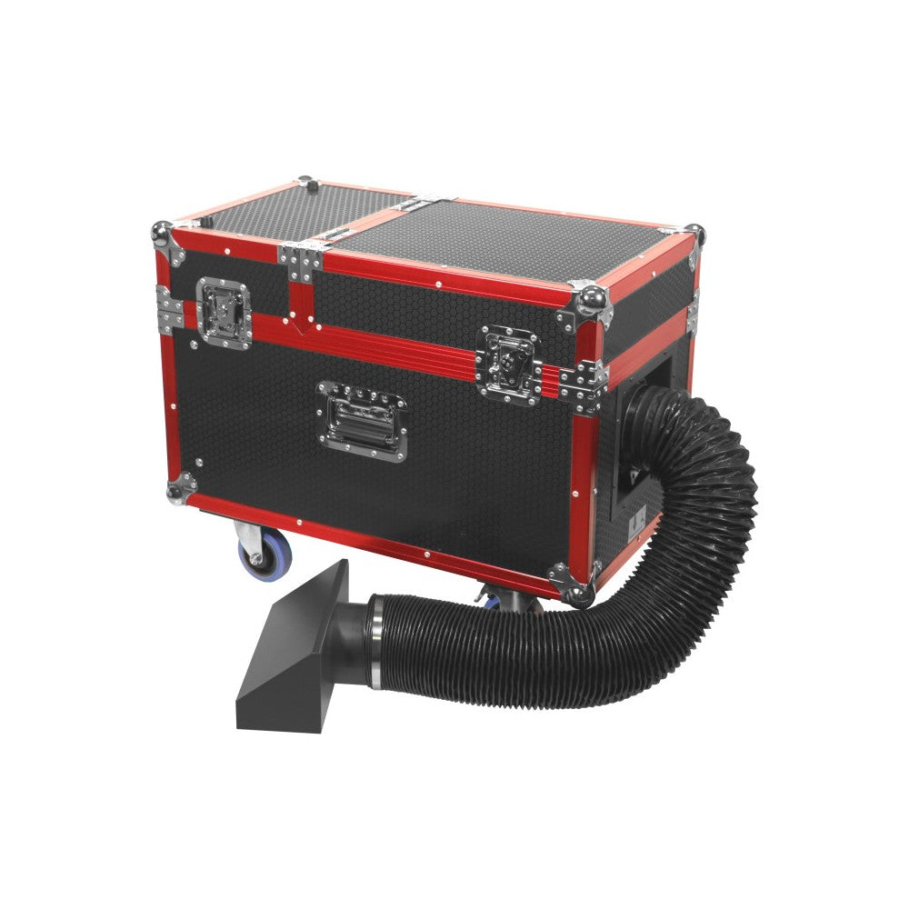 Evolite HeavyFog 3000c Macchina del fumo basso 3000W con flight case