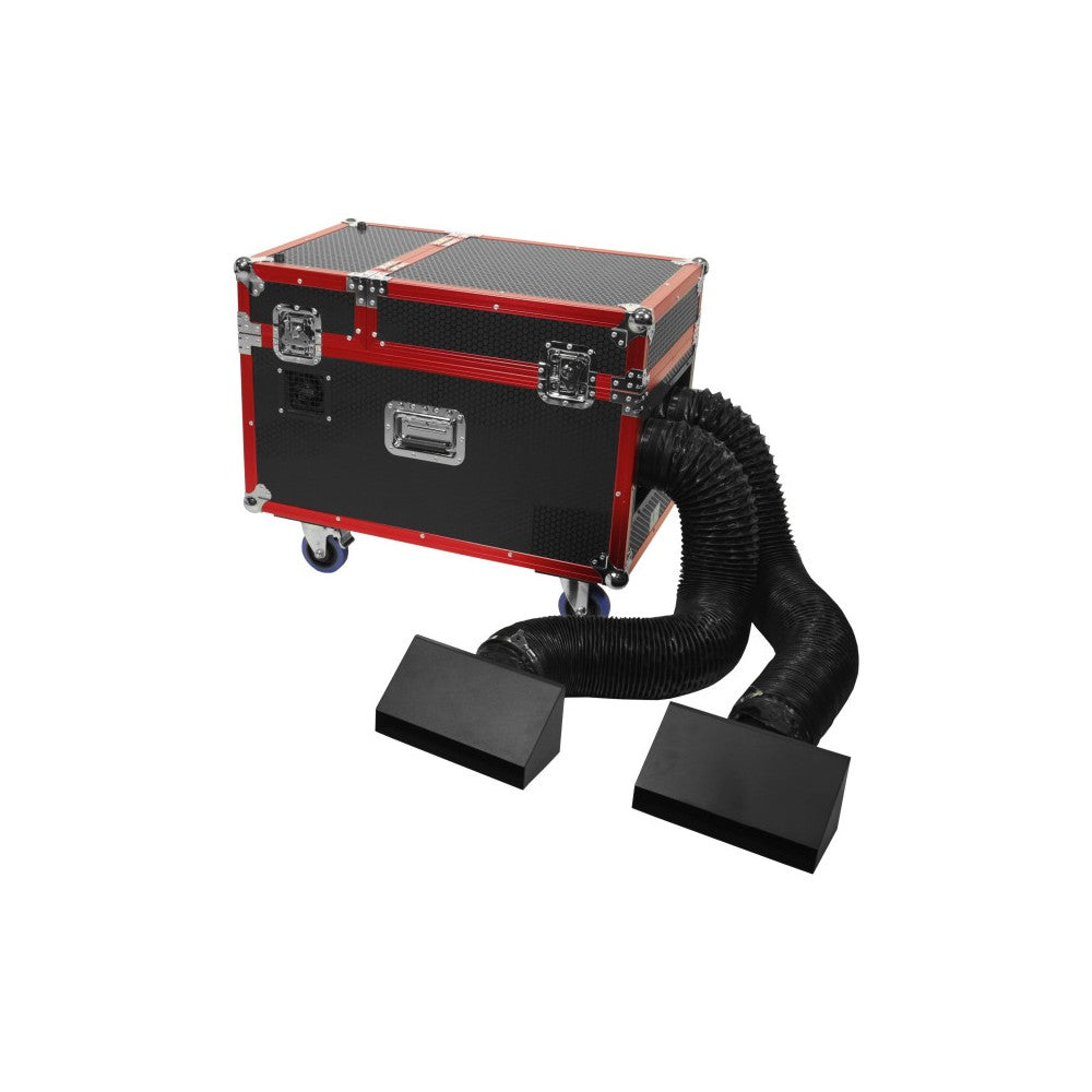 Evolite HeavyFog 4000 Macchina del Fumo Basso con Flight Case