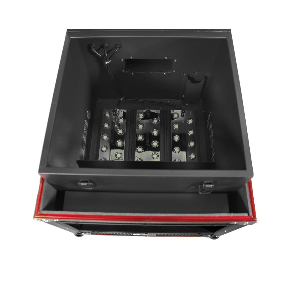 Evolite HeavyFog 4000 Macchina del Fumo Basso con Flight Case