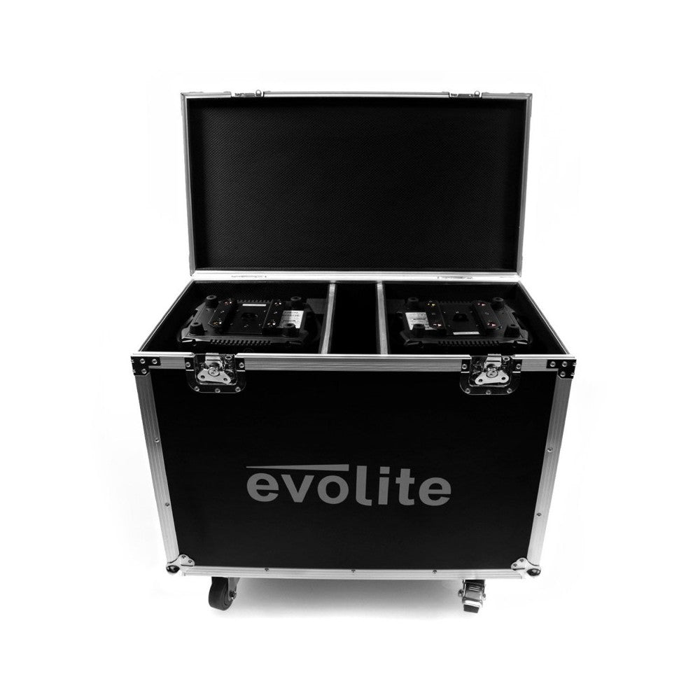 Evolite flight case 2 en 1 para 2 focos Evo Spot 250z