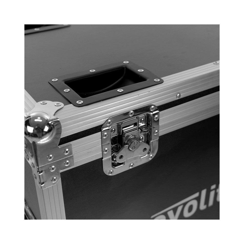 Evolite flight case 2 en 1 para 2 unidades Evo Wash 740z