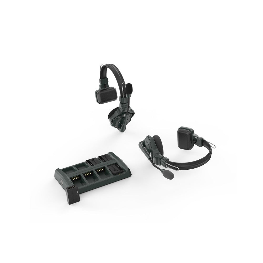 Hollyland Full Duplex Wireless Intercom System with 2 headsets