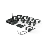 Hollyland Full Duplex Wireless Intercom System with 9 headsets (1 wired) and HUB