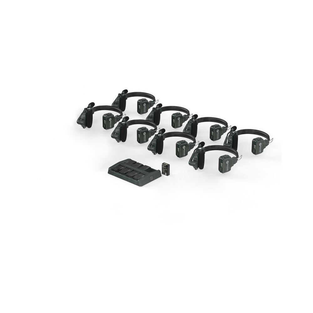Hollyland Full Duplex Wireless Intercom System with 8 headsets