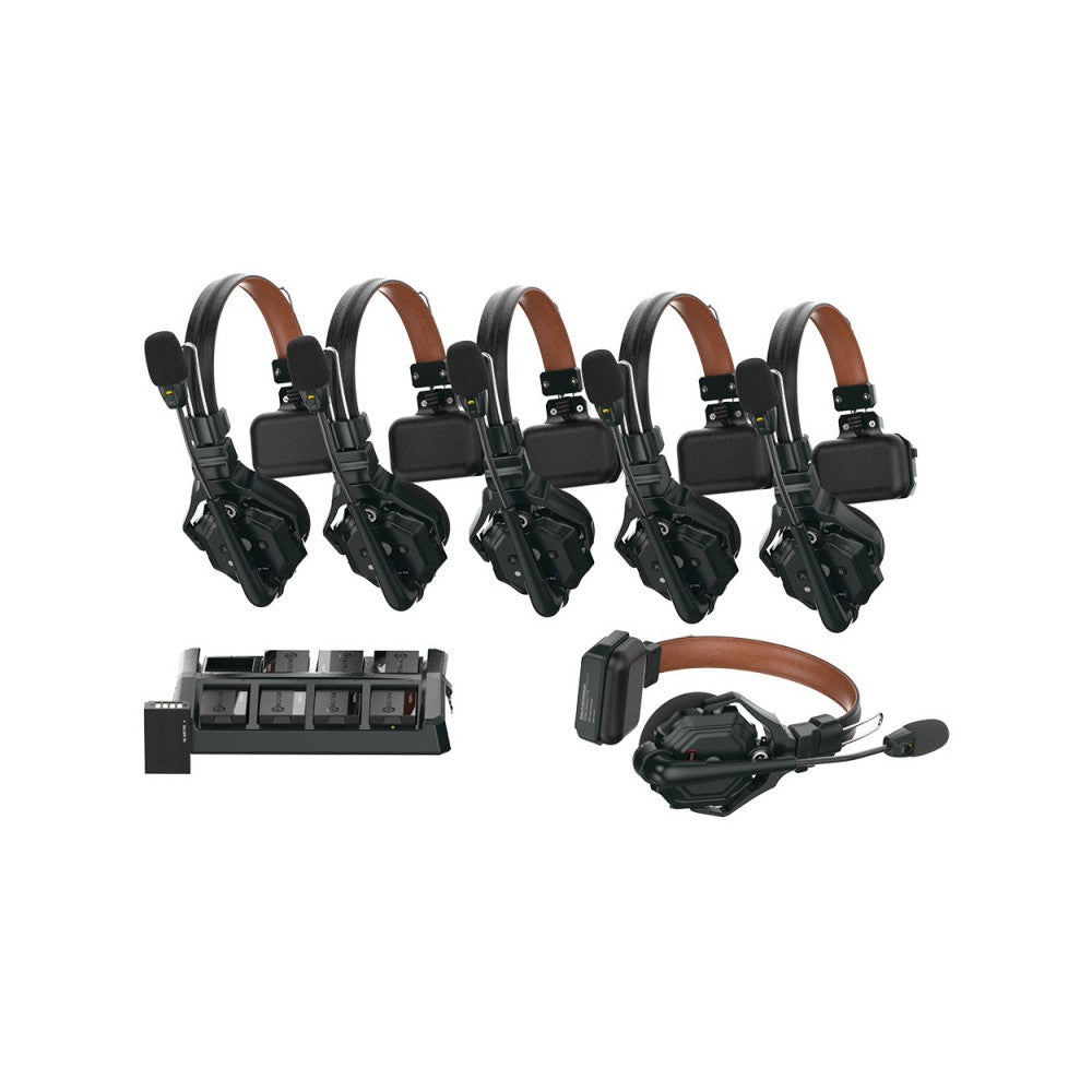 Hollyland Solidcom C1 Pro Wireless Intercom System with 6 ENC headsets
