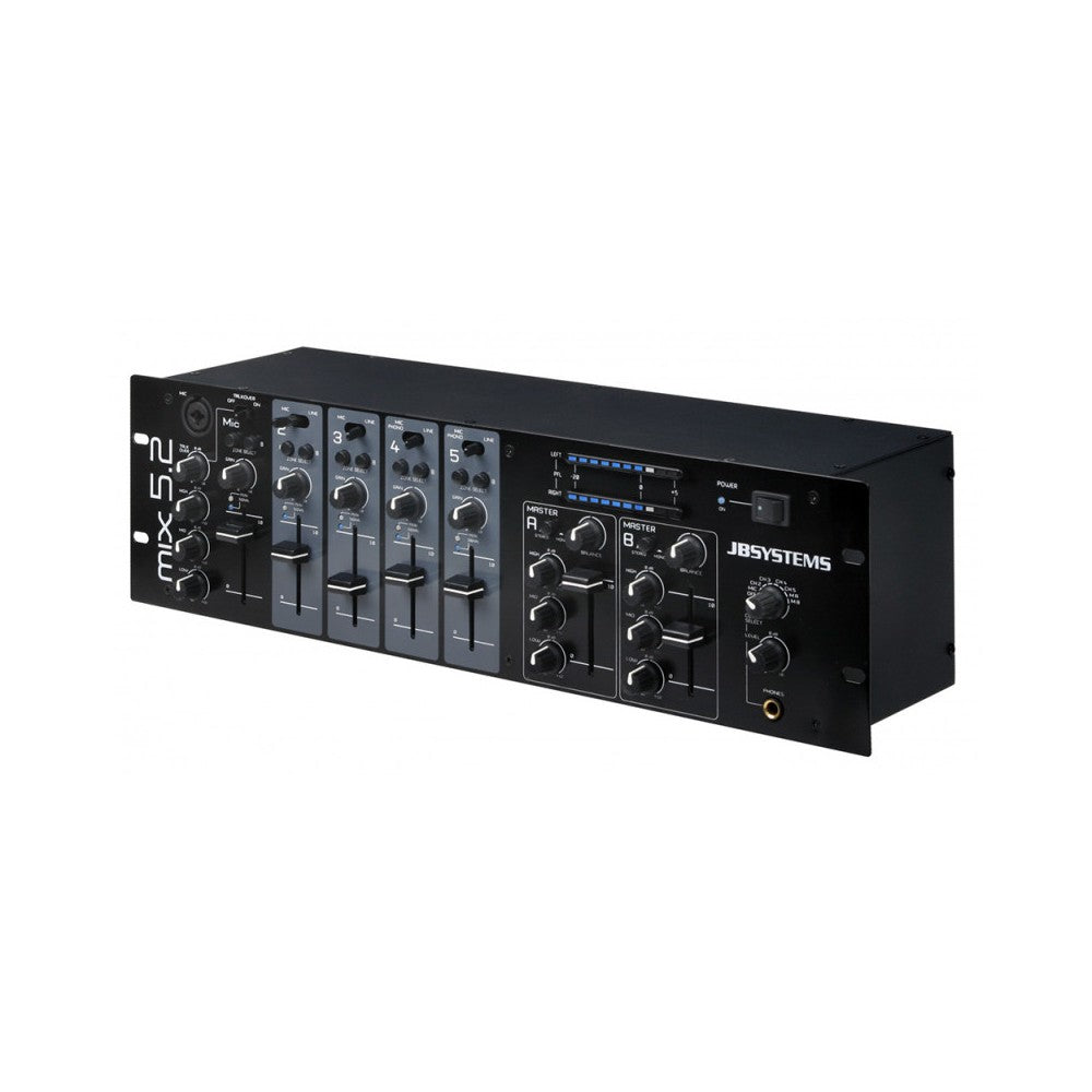 JB SYSTEMS Mezclador/Matriz con 5 canales y 2 zonas independientes