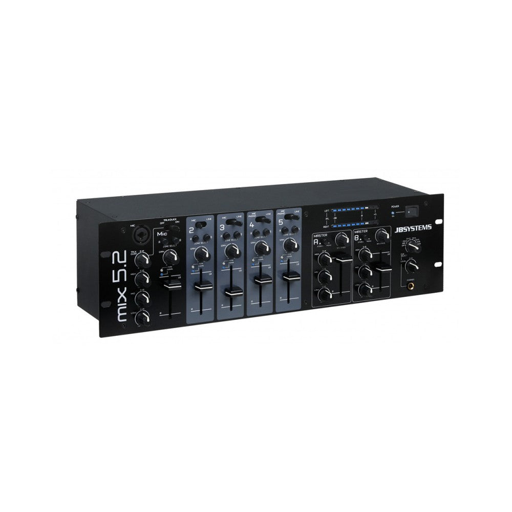 JB SYSTEMS Mezclador/Matriz con 5 canales y 2 zonas independientes
