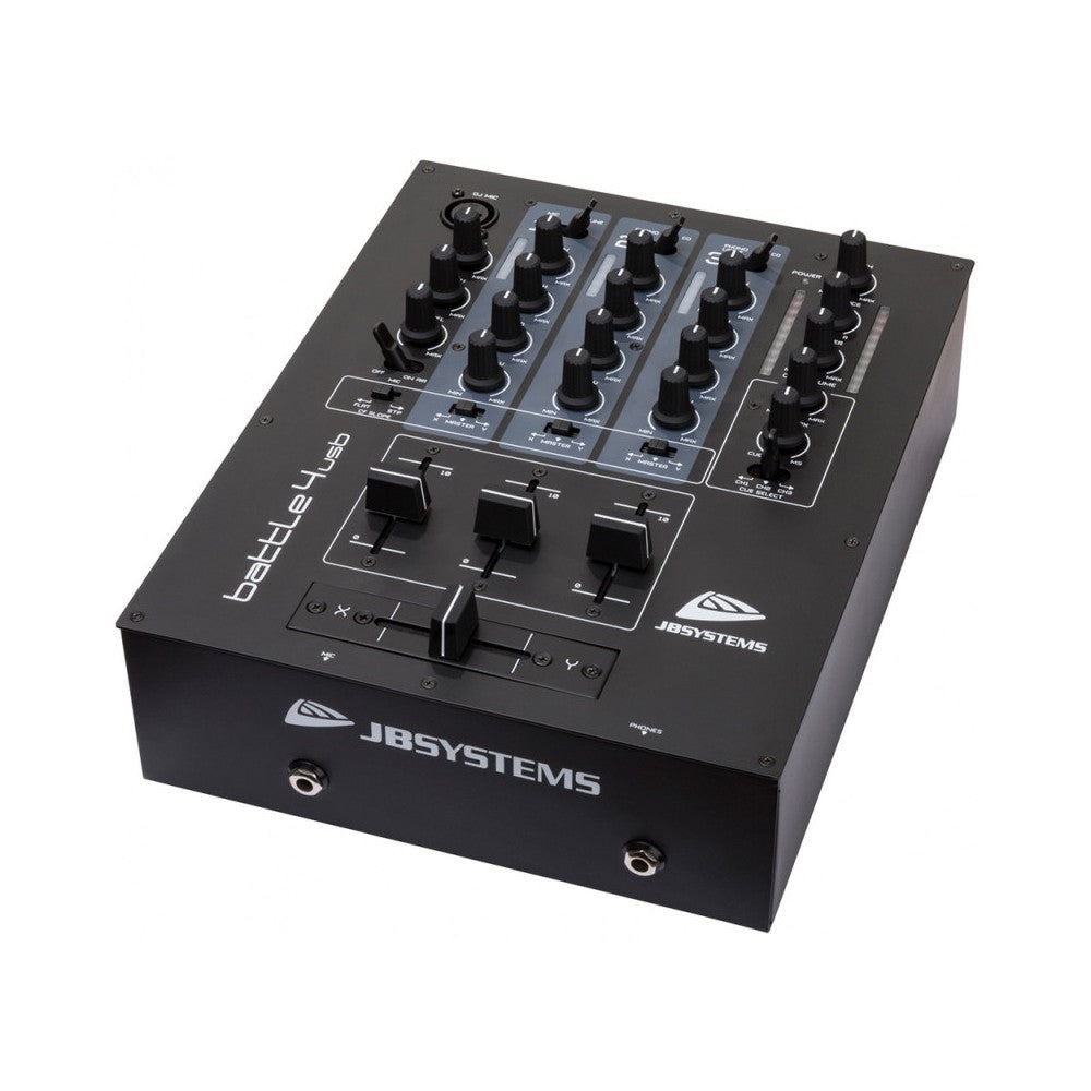 JB SYSTEMS DJ mixer with 3 channels &amp; 2x USB