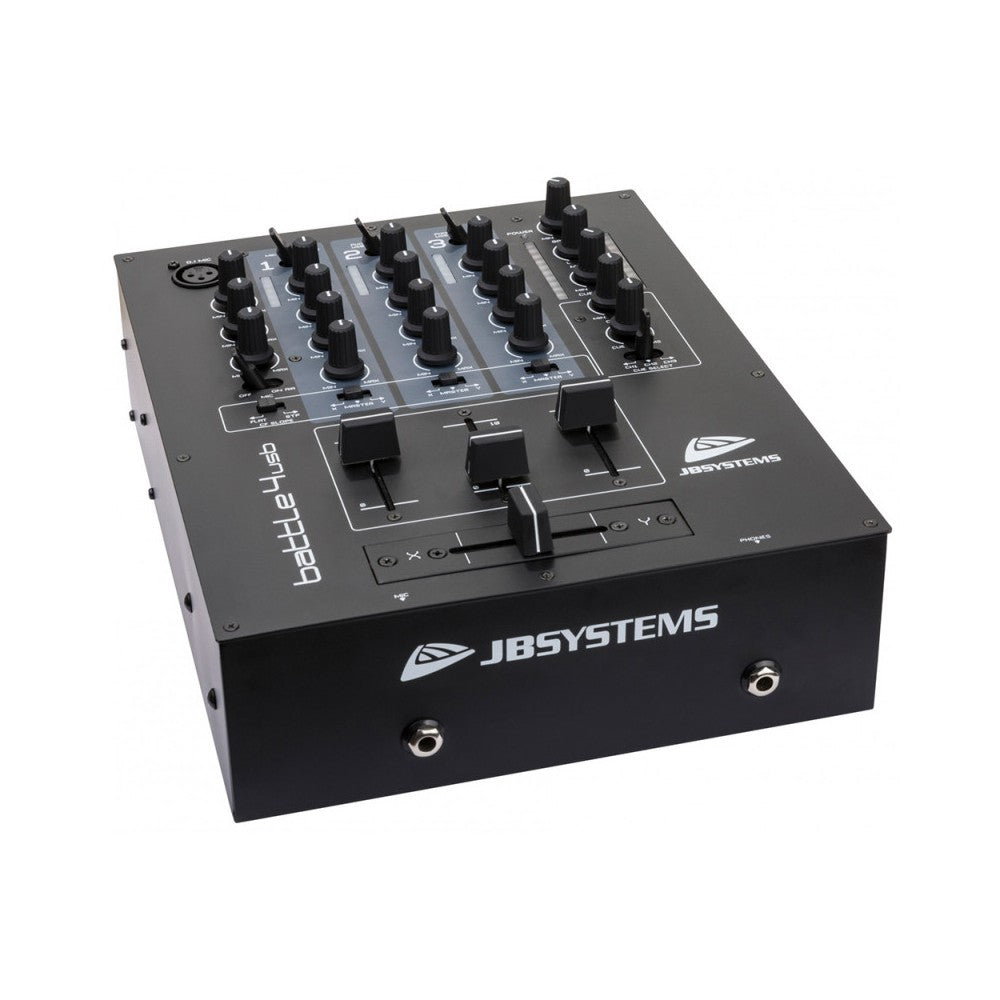 JB SYSTEMS DJ mixer with 3 channels &amp; 2x USB