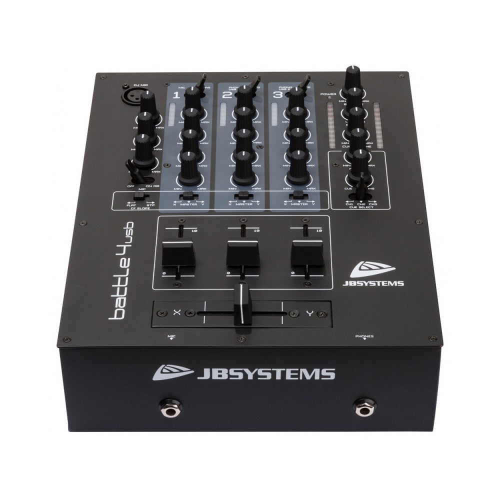 Mesa de mezclas DJ JB SYSTEMS de 3 canales y 2 USB