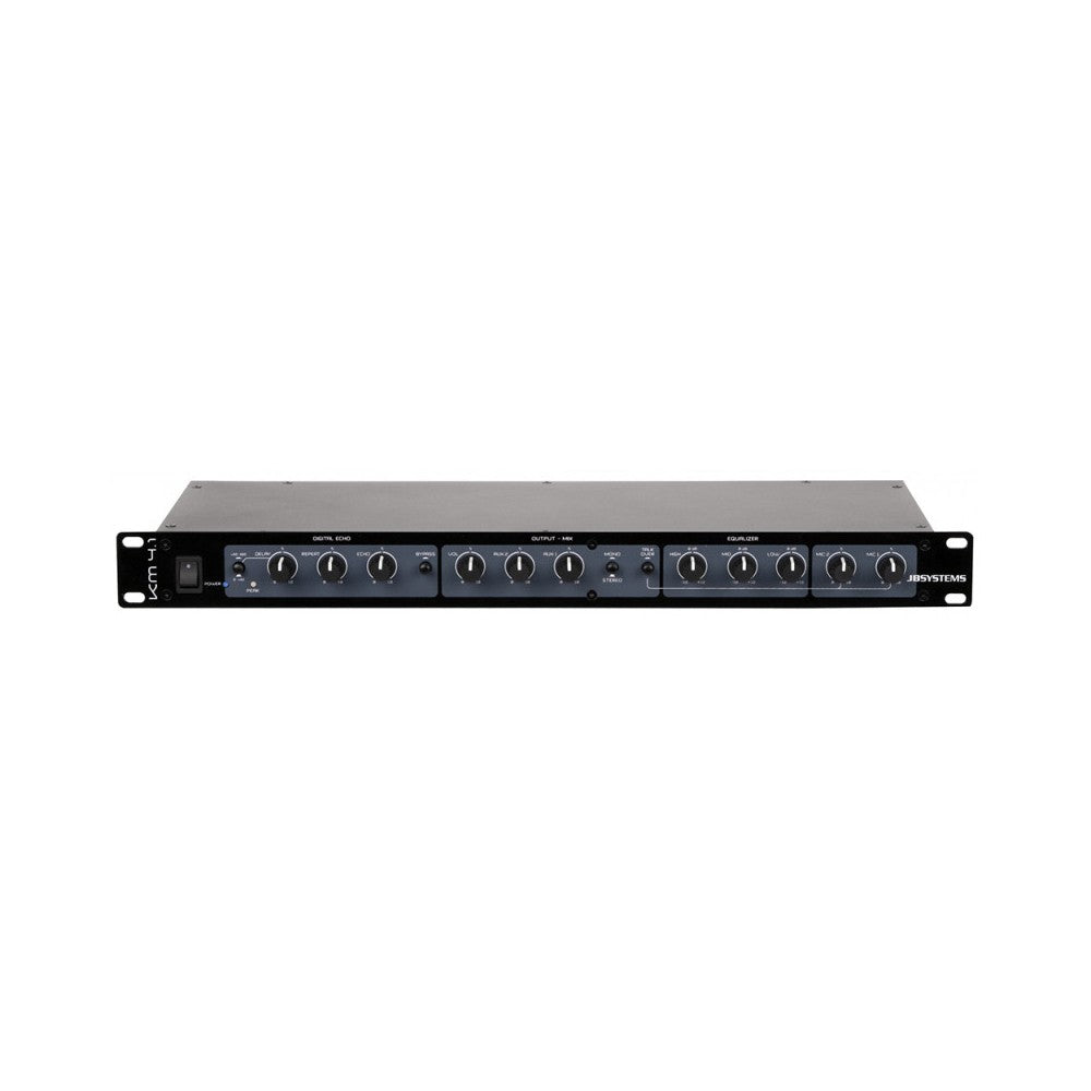 JB SYSTEMS Karaoke mixer - 1U rack, 4 channels, echo FX