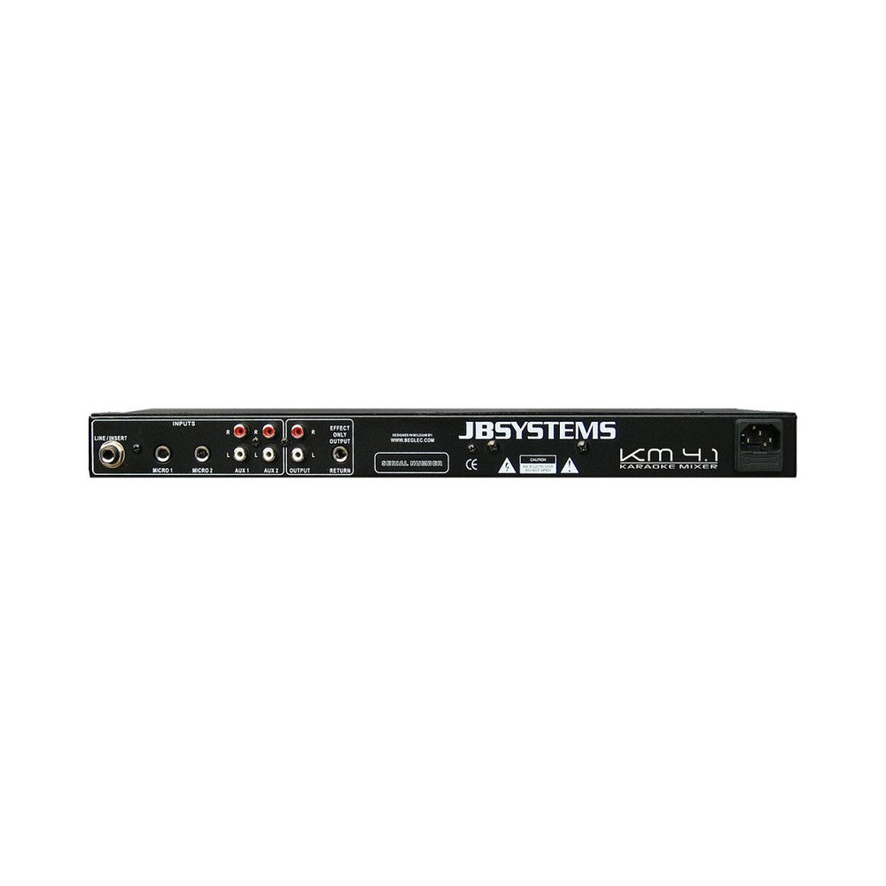 JB SYSTEMS Karaoke mixer - 1U rack, 4 channels, echo FX