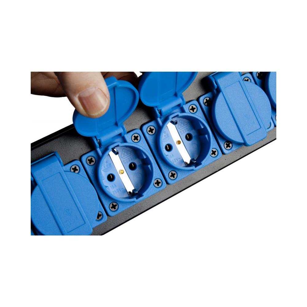 Distribuidor de corriente JB SYSTEMS 16A/8ch para rack de 19"